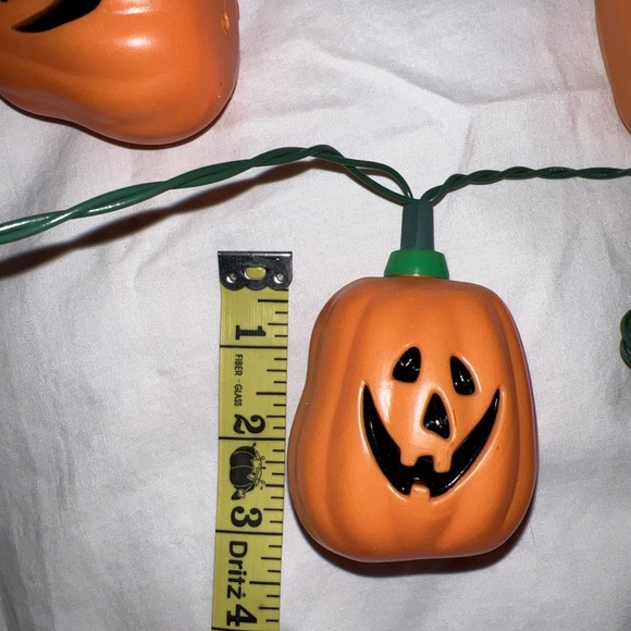 VINTAGE Hallmark Boo Blinkers Halloween Lights - 10 Blinking Pumpkins Work Great - Picture 3 of 4
